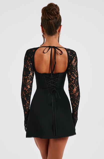 VELMIRA - Robe Courte en Dentelle