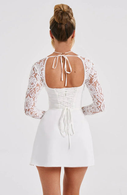 VELMIRA - Robe Courte en Dentelle